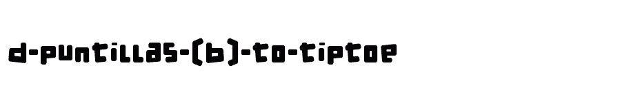 font d-puntillas-[b]-to-tiptoe download